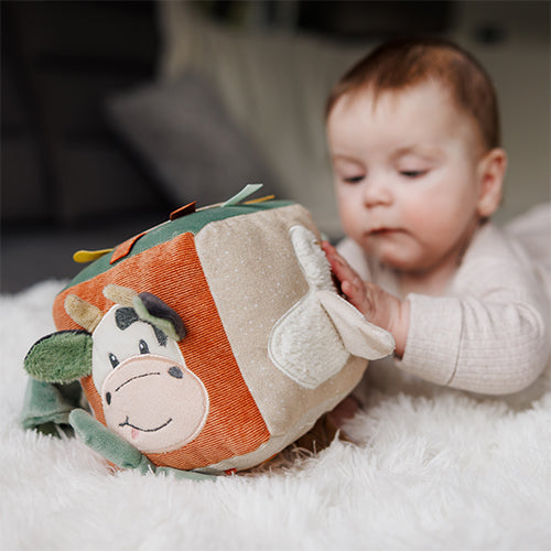 Babyono Cow Bingo Sensory Cube