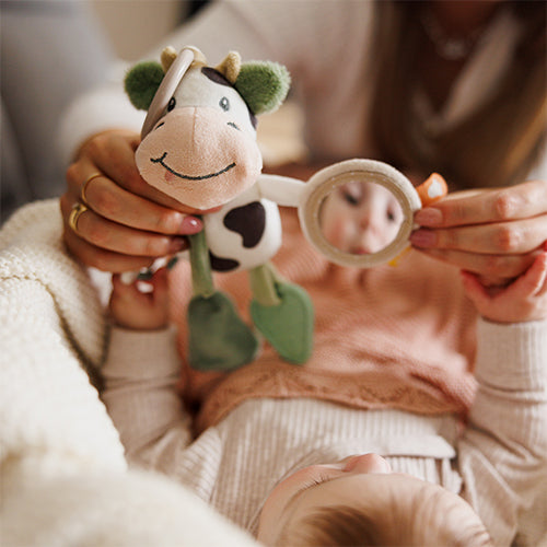 Babyono Cow Bingo Sensory Hanging Toy
