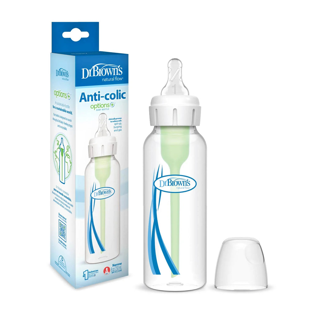 Dr. Brown’s Anti-Colic Options+ Natural Flow Narrow-Neck Bottle 250 ml 0M+