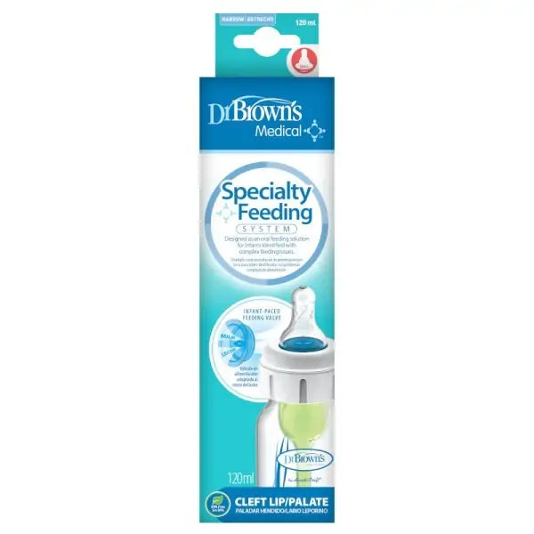Dr. Brown’s Medical Specialty Feeding Narrow-Neck Bottle 120 ml – Infant-Paced Feeding System - Baby Essentials