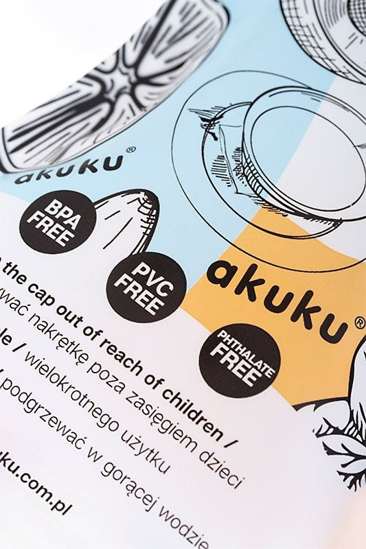 Akuku Reusable Food Pouches 150 ml 5 pcs