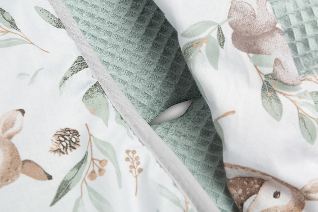Sensillo Car Seat Swaddle - Mint Deer