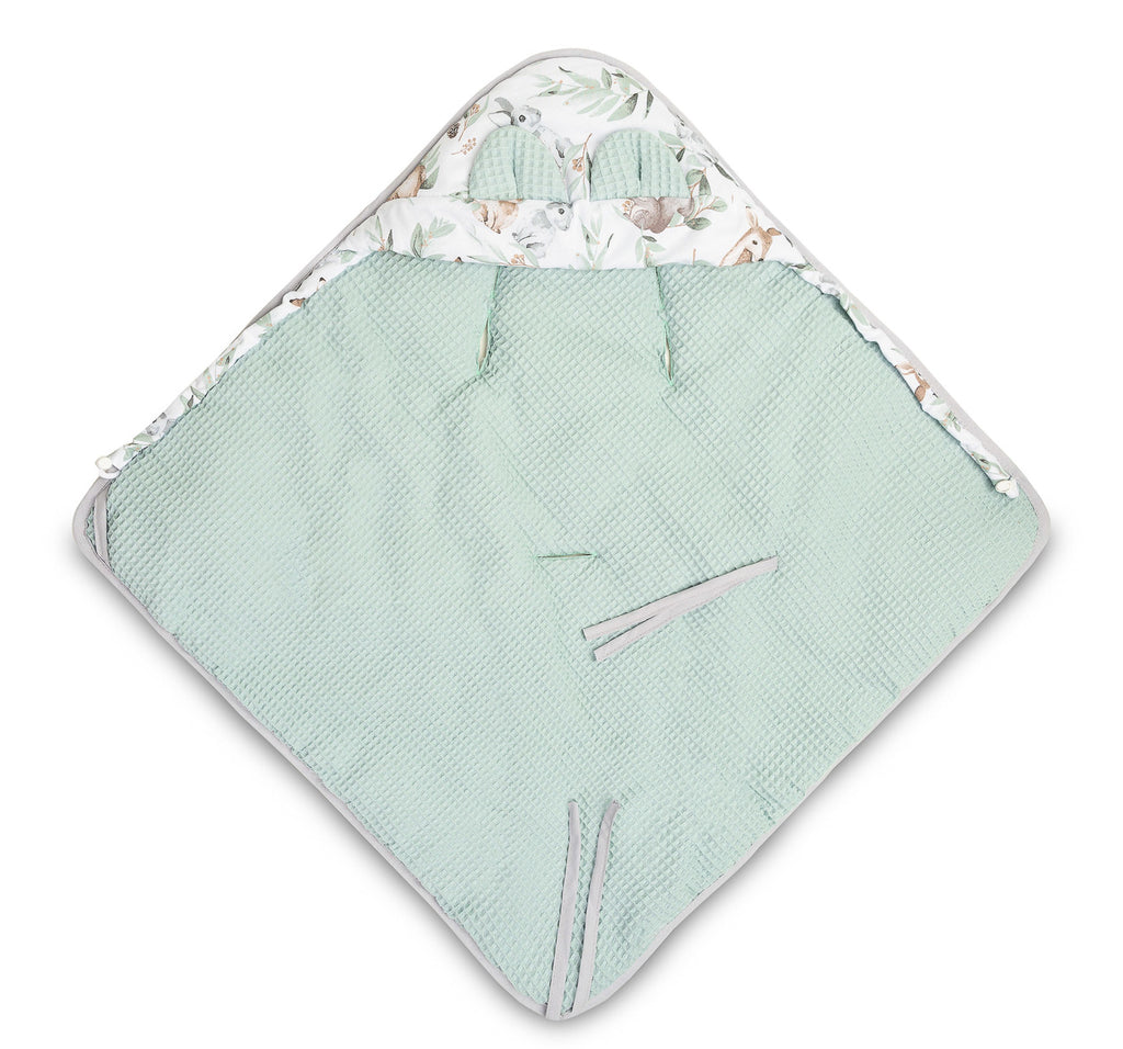 Sensillo Car Seat Swaddle - Mint Deer