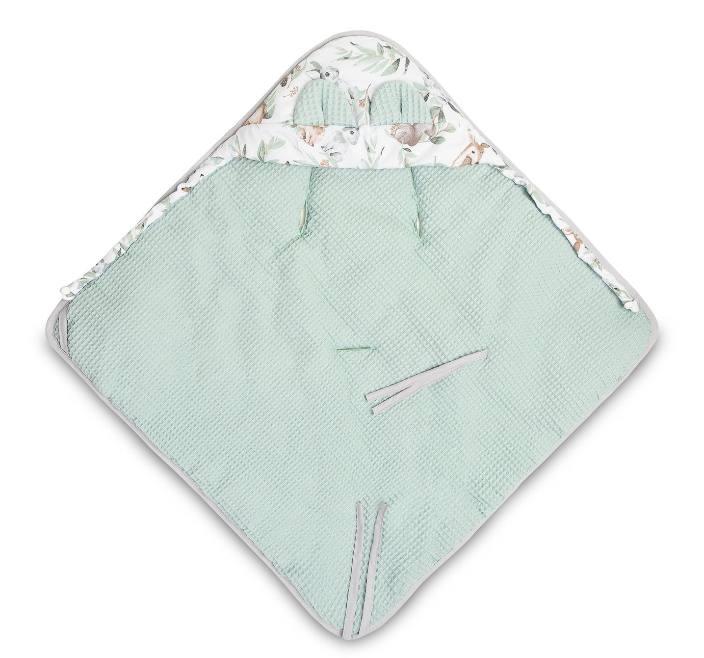 Sensillo Car Seat Swaddle - Mint Deer