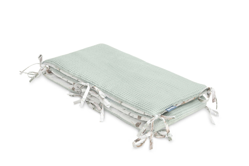Sensillo Cotton Cot Bumper - Mint Deer