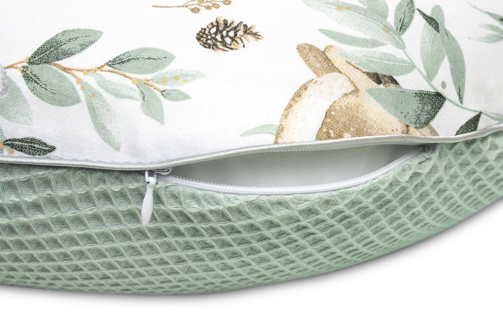 Sensillo Cotton Nursing Pillow - Mint Deer