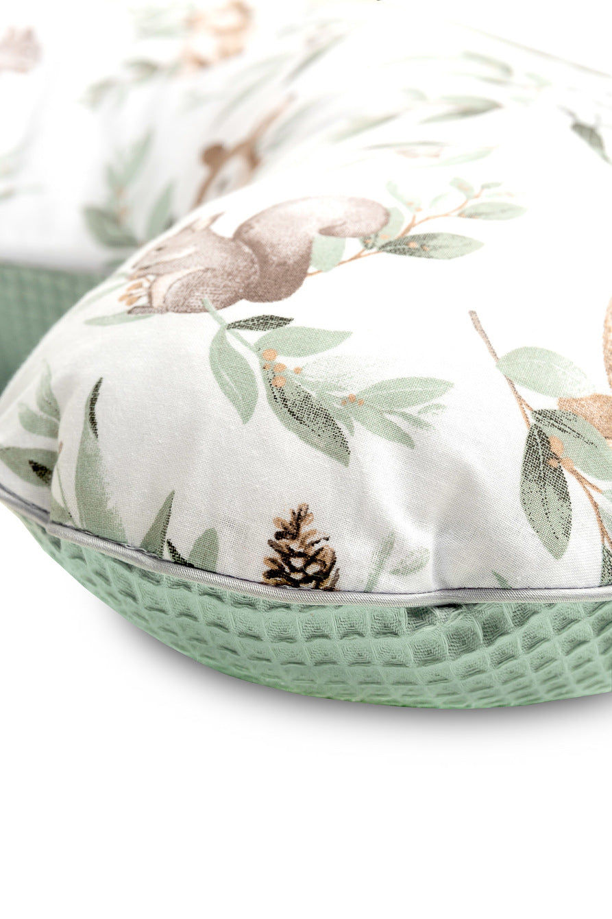 Sensillo Cotton Nursing Pillow - Mint Deer