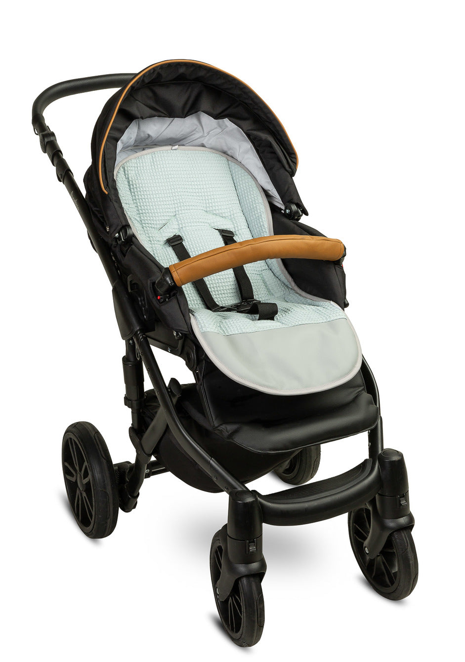 Sensillo Cotton Stroller Liner - Mint Deer