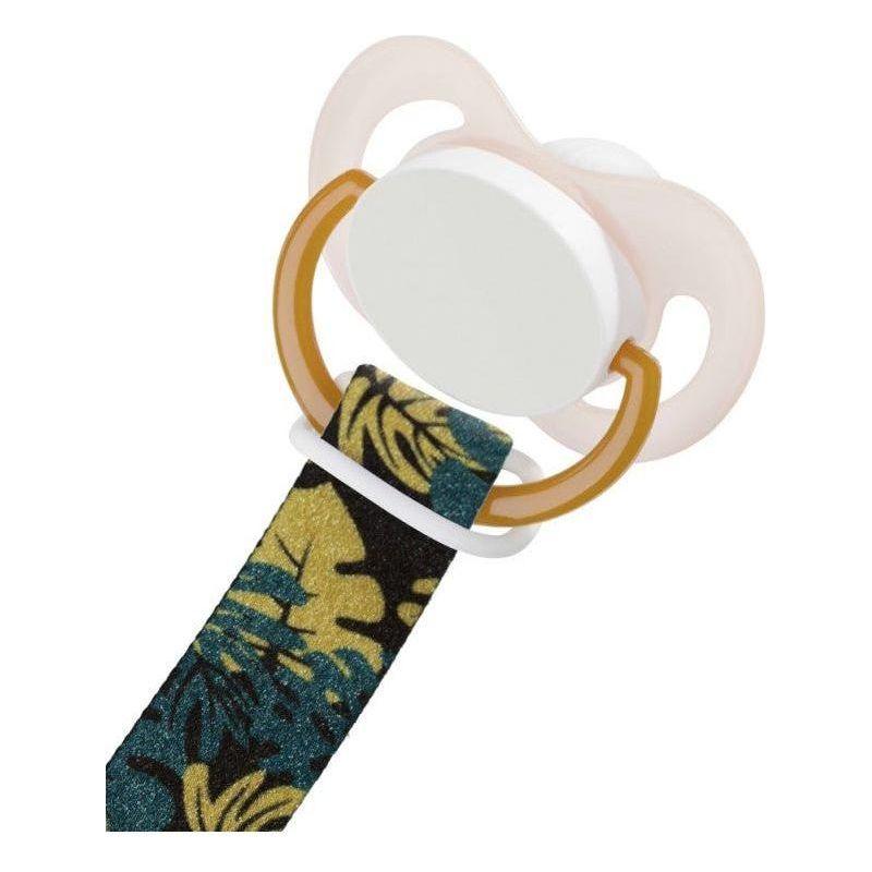 Akuku Soother Clip Ribbon - Leaves