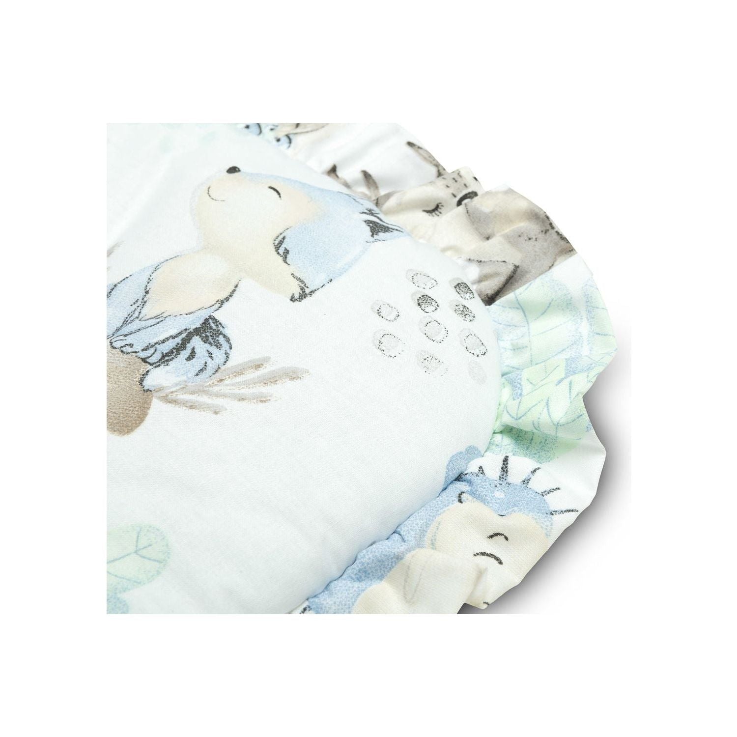Sensillo Newborn Swaddle Wrap - Blue Animals
