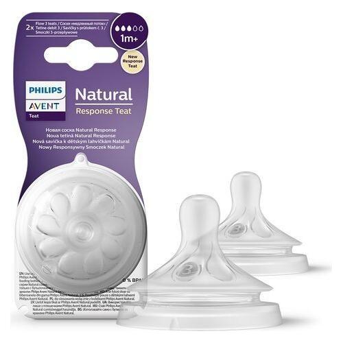 Philips Avent Natural Response Teat 1m+ Flow 3 - 2 pcs