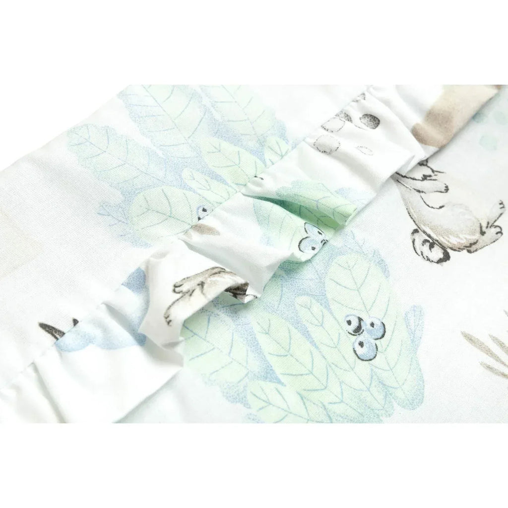 Sensillo Cot Bumper - Blue Animals - Baby Essentials