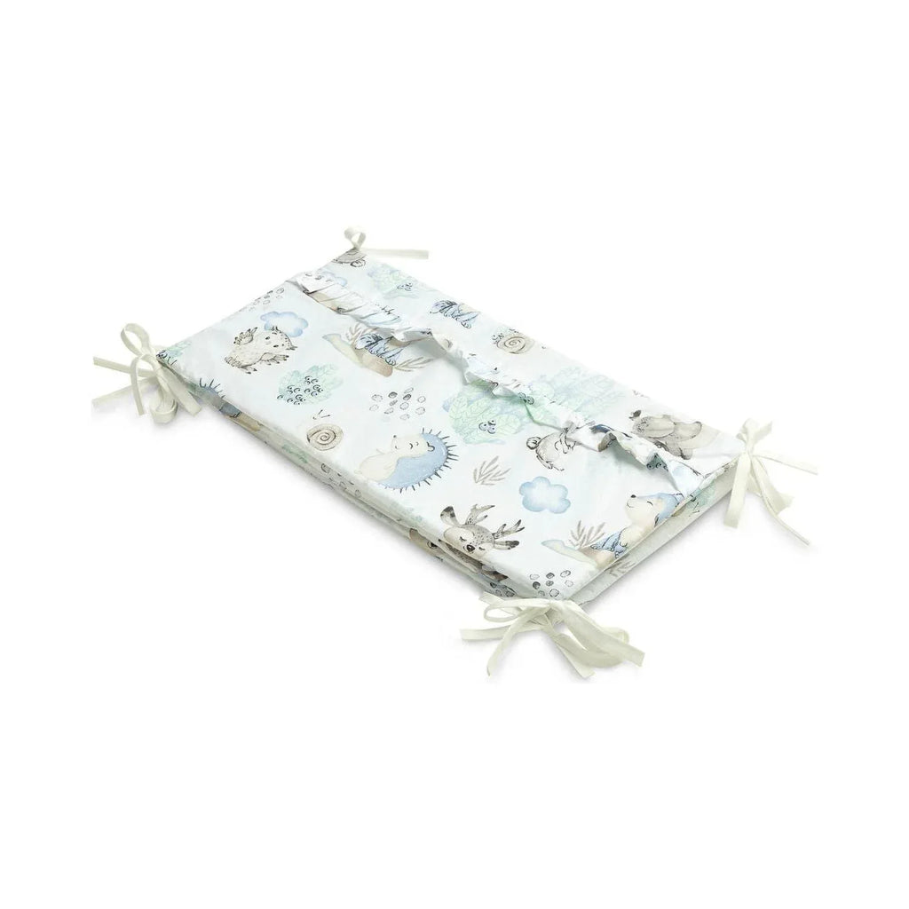 Sensillo Cot Bumper - Blue Animals - Baby Essentials