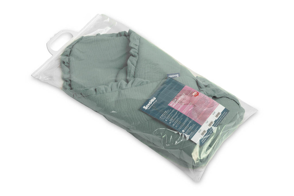 Sensillo Muslin Newborn Swaddle Wrap - Mint