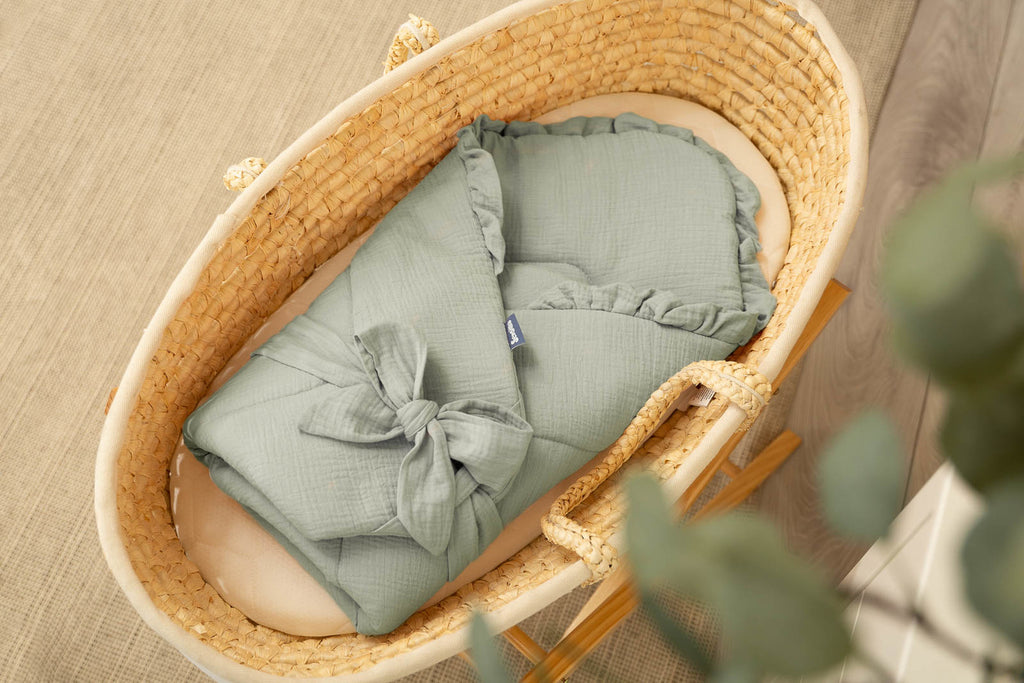 Sensillo Muslin Newborn Swaddle Wrap - Mint