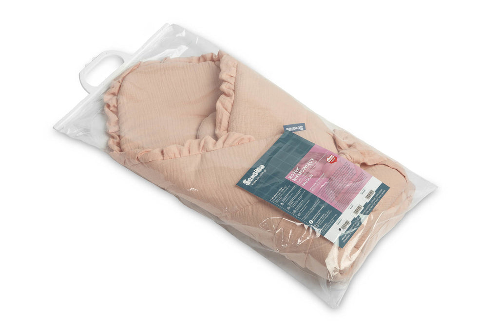 Sensillo Muslin Newborn Swaddle Wrap - Peach