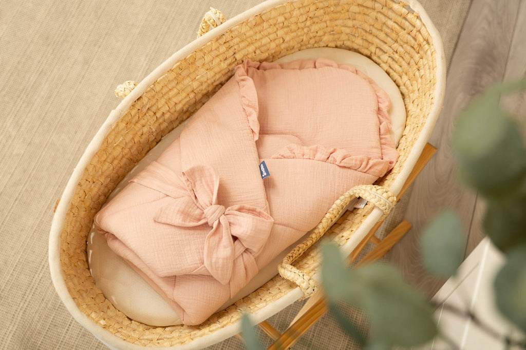 Sensillo Muslin Newborn Swaddle Wrap - Peach