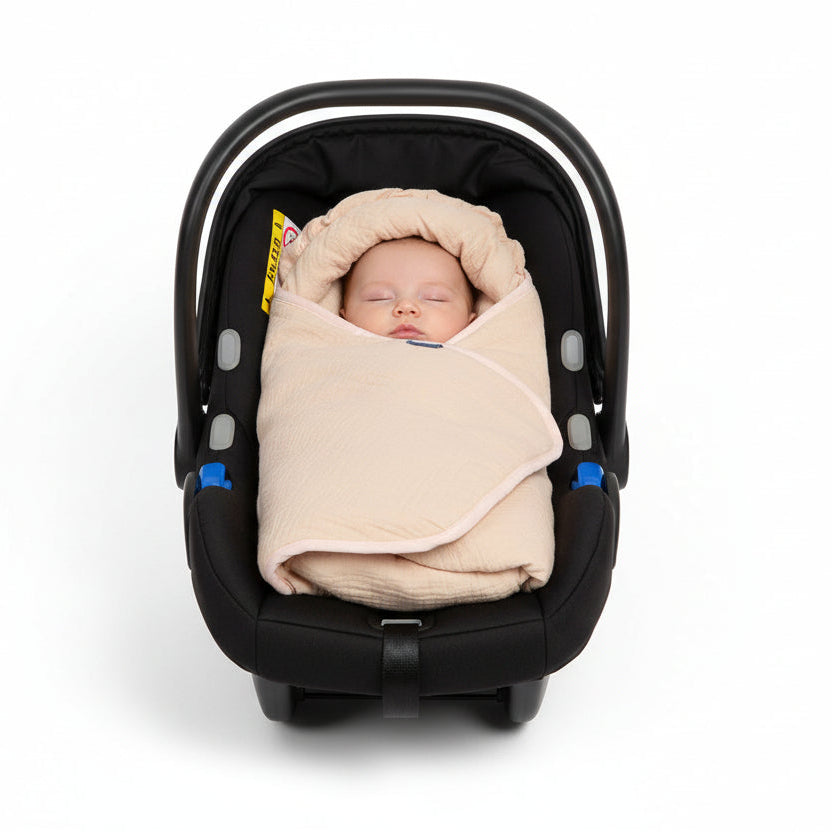 Sensillo Muslin Car Seat Swaddle - Peach