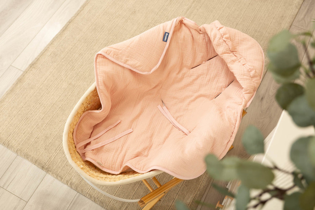 Sensillo Muslin Car Seat Swaddle - Peach