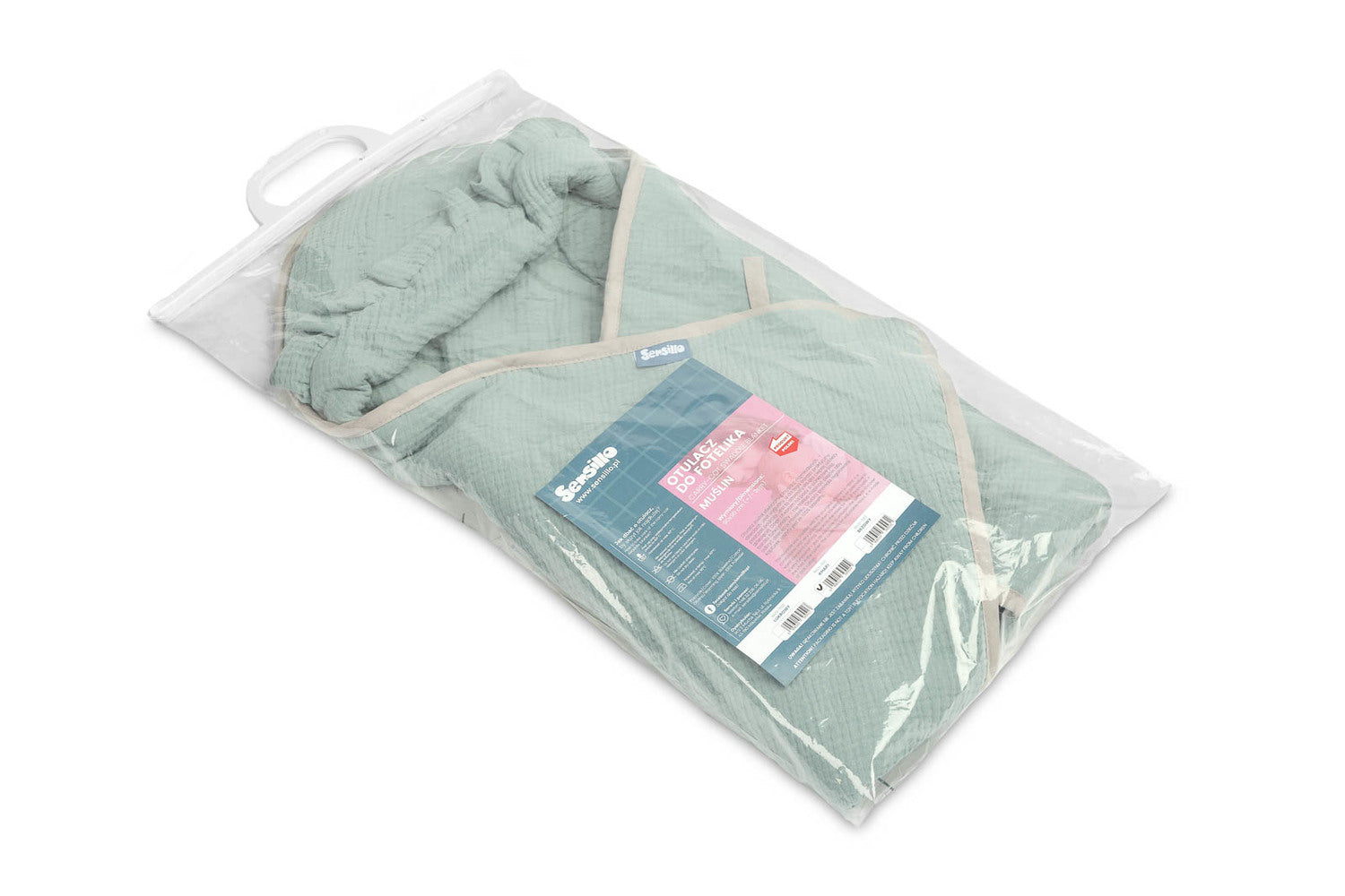 Sensillo Muslin Car Seat Swaddle - Mint