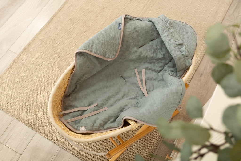 Sensillo Muslin Car Seat Swaddle - Mint