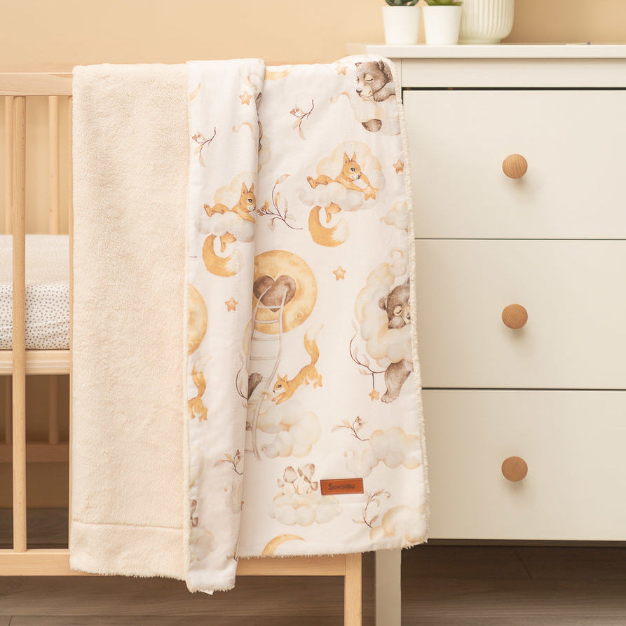 Sensillo Baby Teddy Borg Fleece Blanket -  Dream