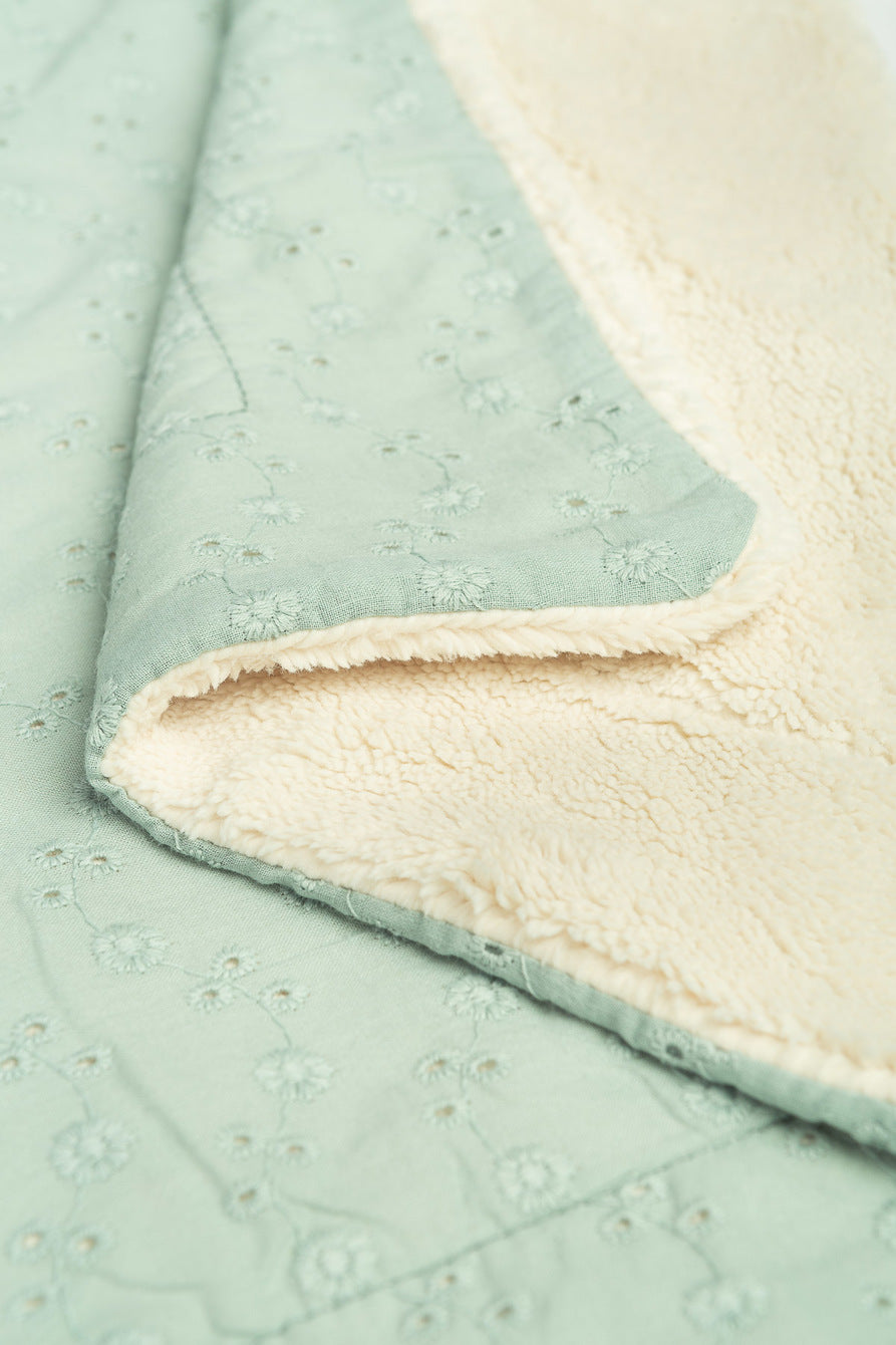 Sensillo Baby Embroidered Blanket -  Mint