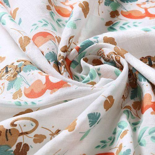 Babyono 100% Cotton Muslin Squares 3-Pack - Mint