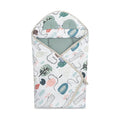 Sensillo Muslin Car Seat Swaddle - Green Hedgehogs