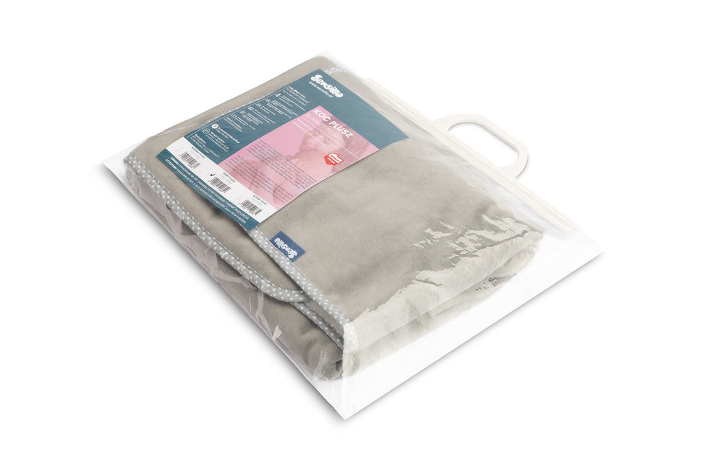 Sensillo Baby Plush Fleece Blanket 100x80 cm -  Grey