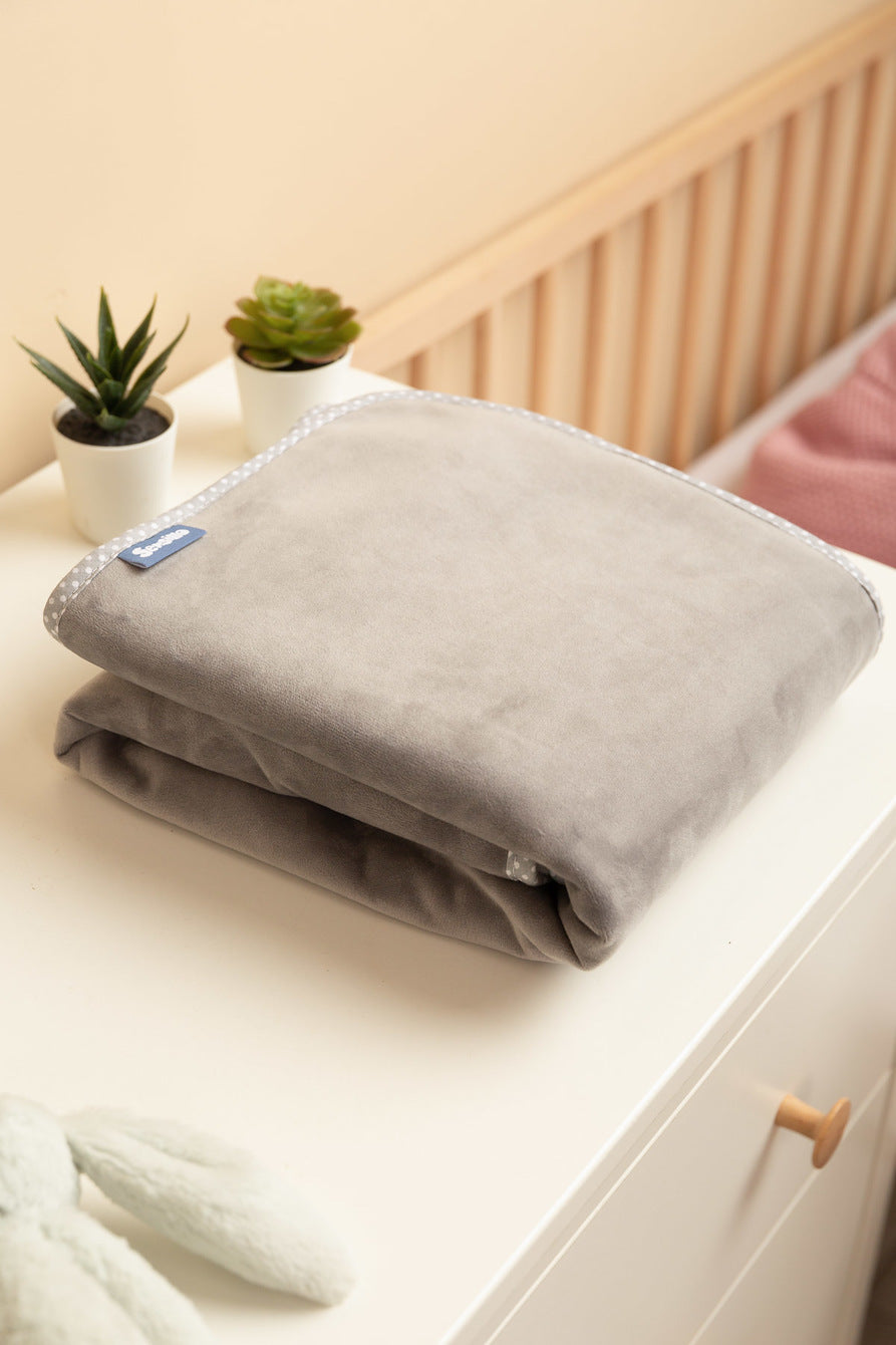 Sensillo Baby Plush Fleece Blanket 100x80 cm -  Grey