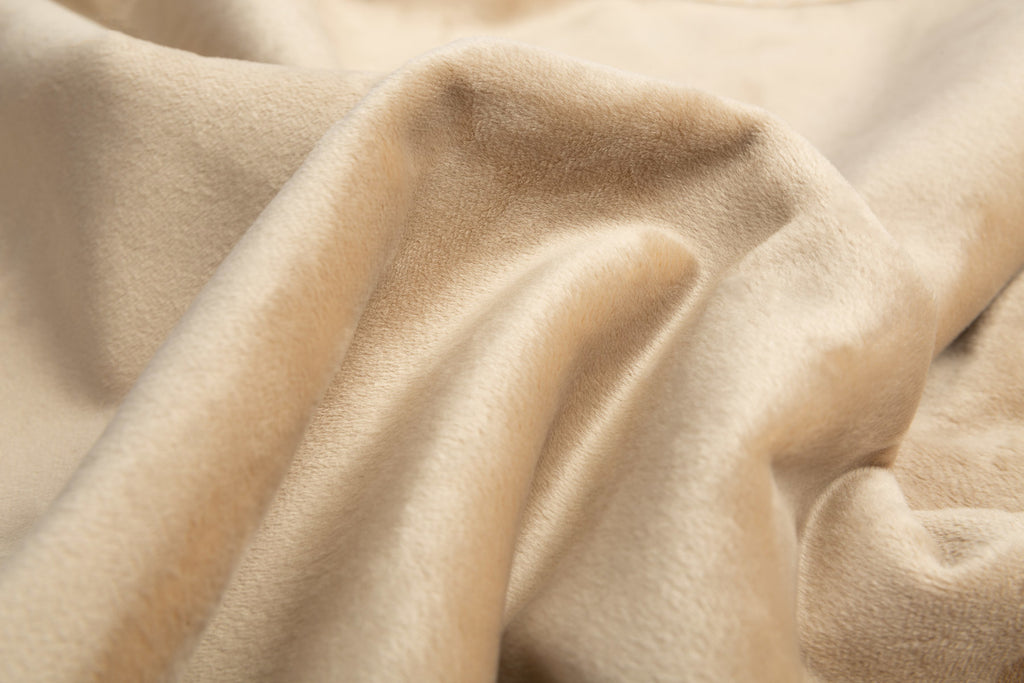 Sensillo Baby Plush Fleece Blanket 100x80 cm -  Dark Beige