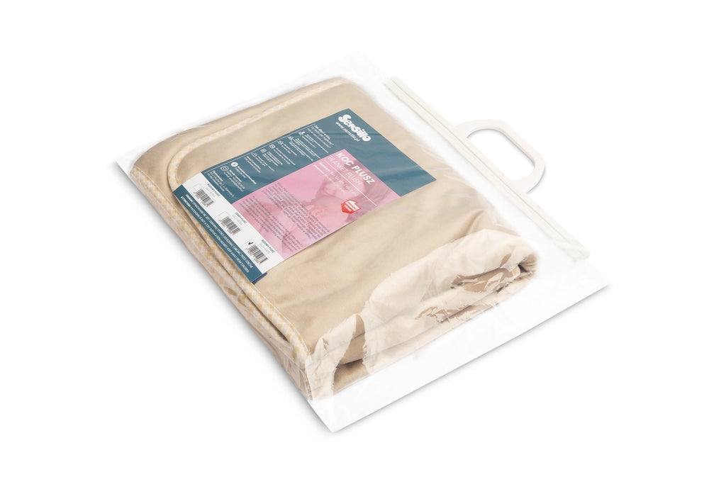 Sensillo Baby Plush Fleece Blanket 100x80 cm -  Dark Beige