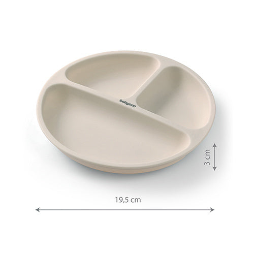 Babyono Silicone Suction Plate - Beige 6m+