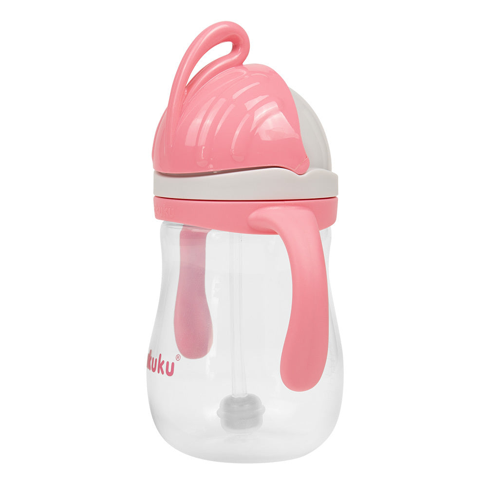 Akuku Straw Cup with Weighted Straw – Pink