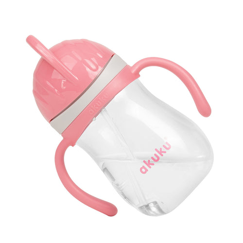Akuku Straw Cup with Weighted Straw – Pink