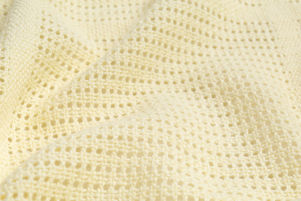 Sensillo Baby Openwork Cellular Blanket 110x70 cm - Cream