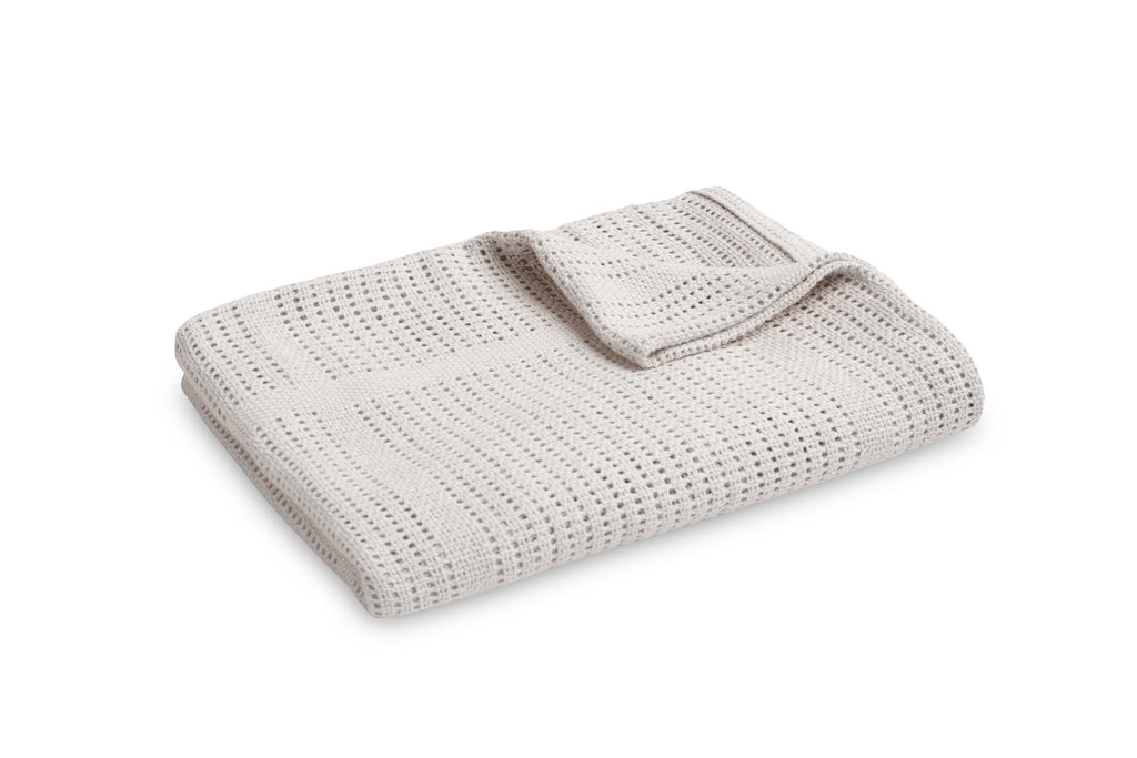 Sensillo Baby Openwork Cellular Blanket 110x70 cm -  Grey
