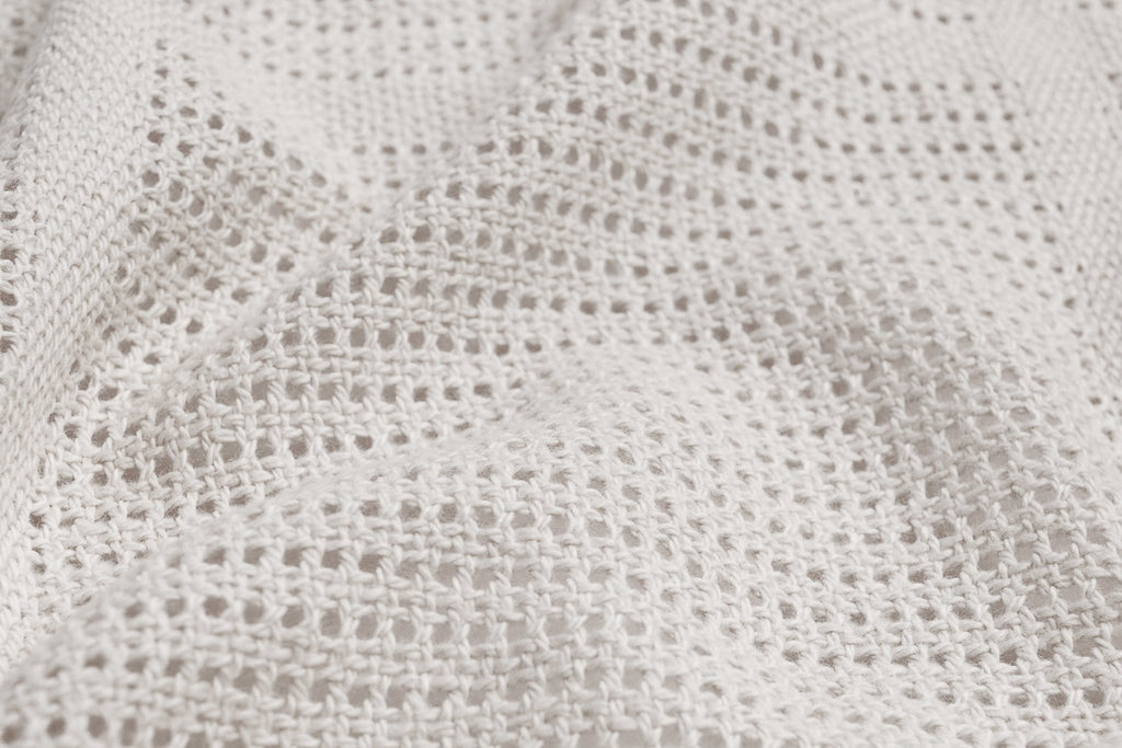 Sensillo Baby Openwork Cellular Blanket 110x70 cm -  Grey