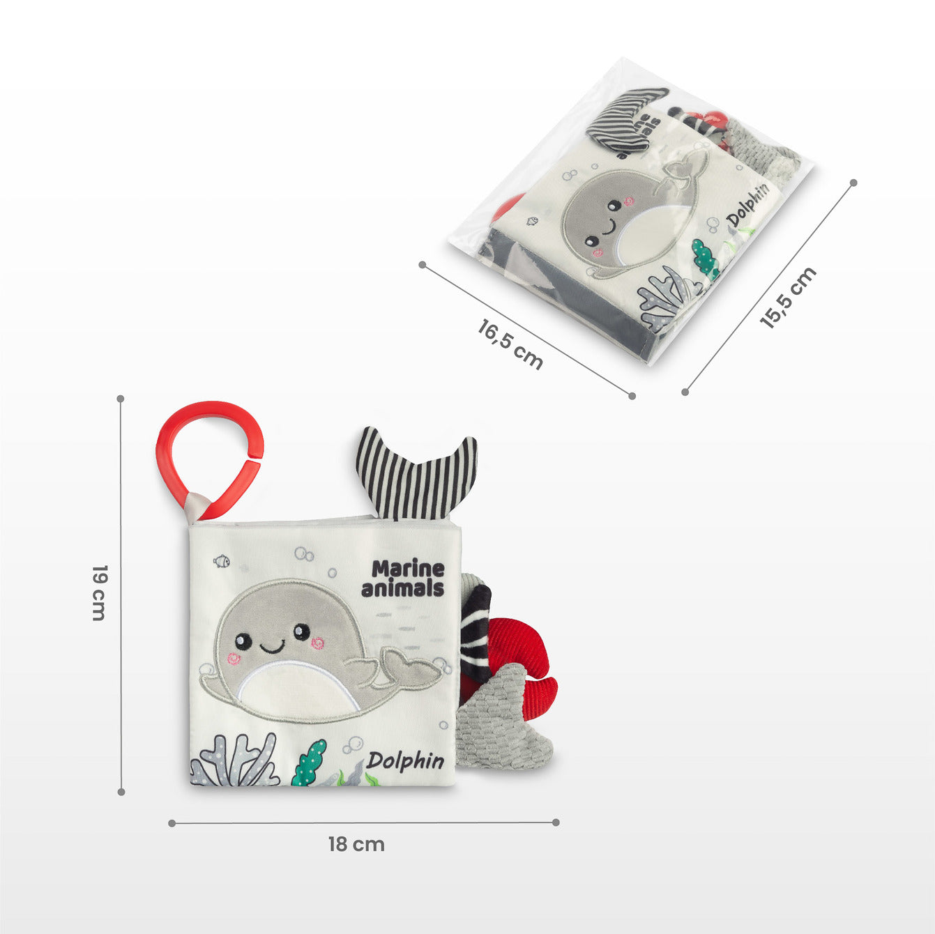 Sensillo Black&White Sensory Book - Marine Animals