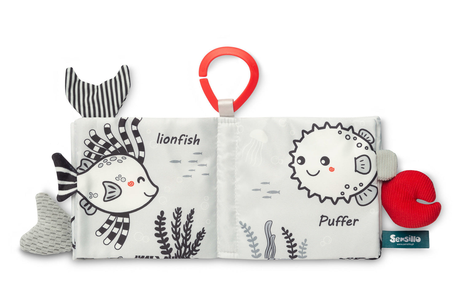 Sensillo Black&White Sensory Book - Marine Animals