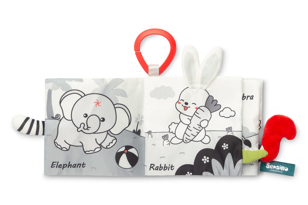Sensillo Black&White Sensory Book - Animal Kingdom