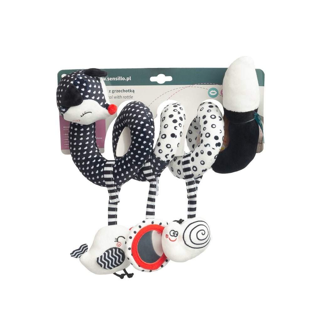 Sensillo Black&White Spiral Pram Toy