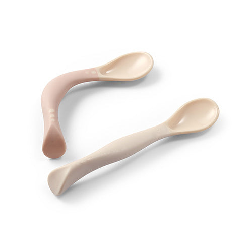 Babyono Flexible Spoons With Shape Memory Grip 2pcs 6m+ - Beige