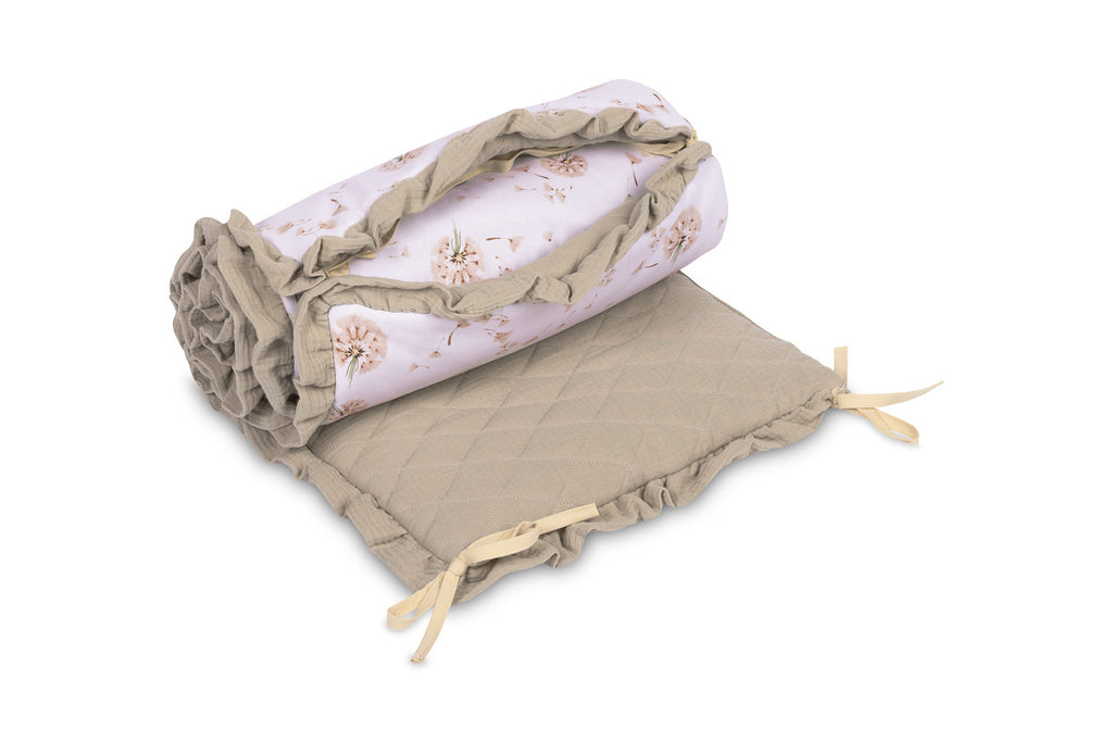 Sensillo Muslin Cot Bumper - Dandelion - Baby Essentials