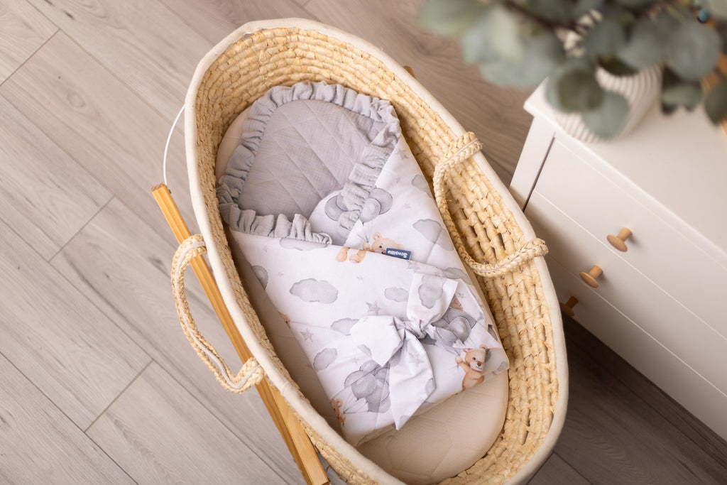 Sensillo Muslin Newborn Swaddle Wrap - Teddy