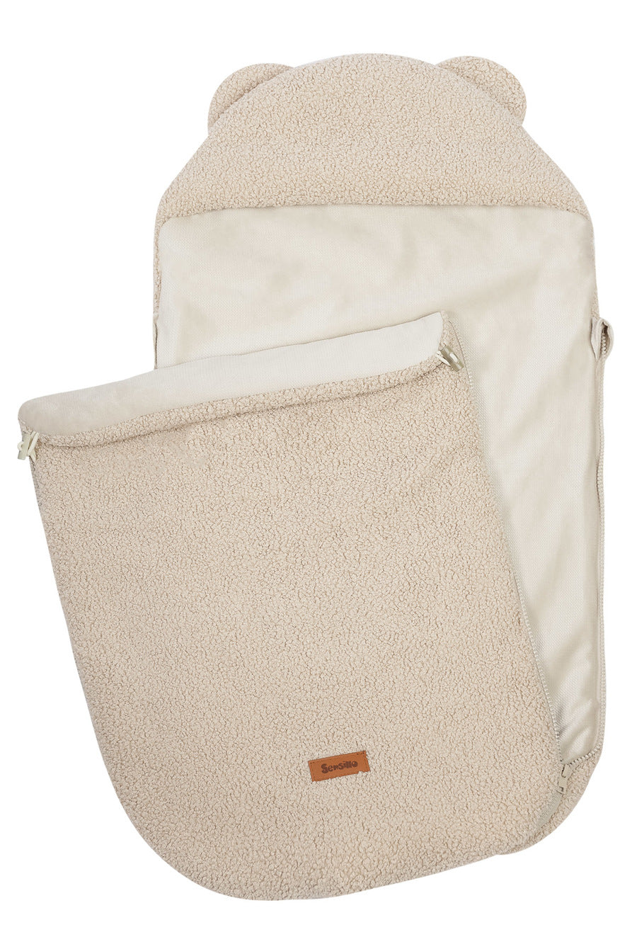 Sensillo 3 in 1 Sheep Footmuff For Car Seats & Prams  - Light Beige