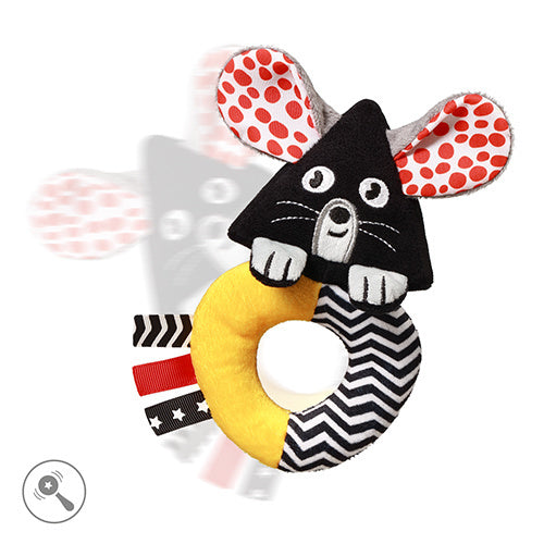 Babyono Contrast Mouse Rattle