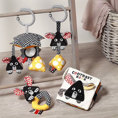 Babyono Contrast Mouse Rattle