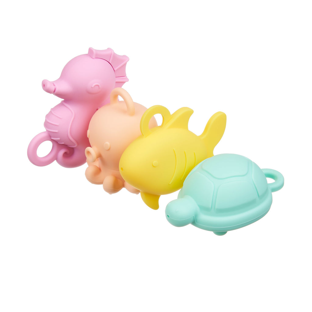 Akuku Silicone Openable Bath Toys 4 pcs